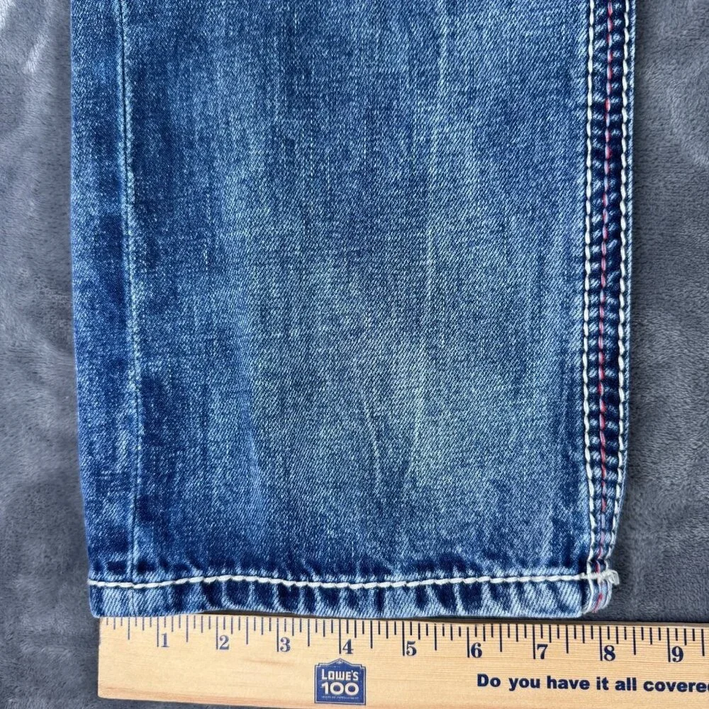 American Fighter Jeans Men's 34 x 30 Blue Legend SLIM STRAIGHT Embroidered